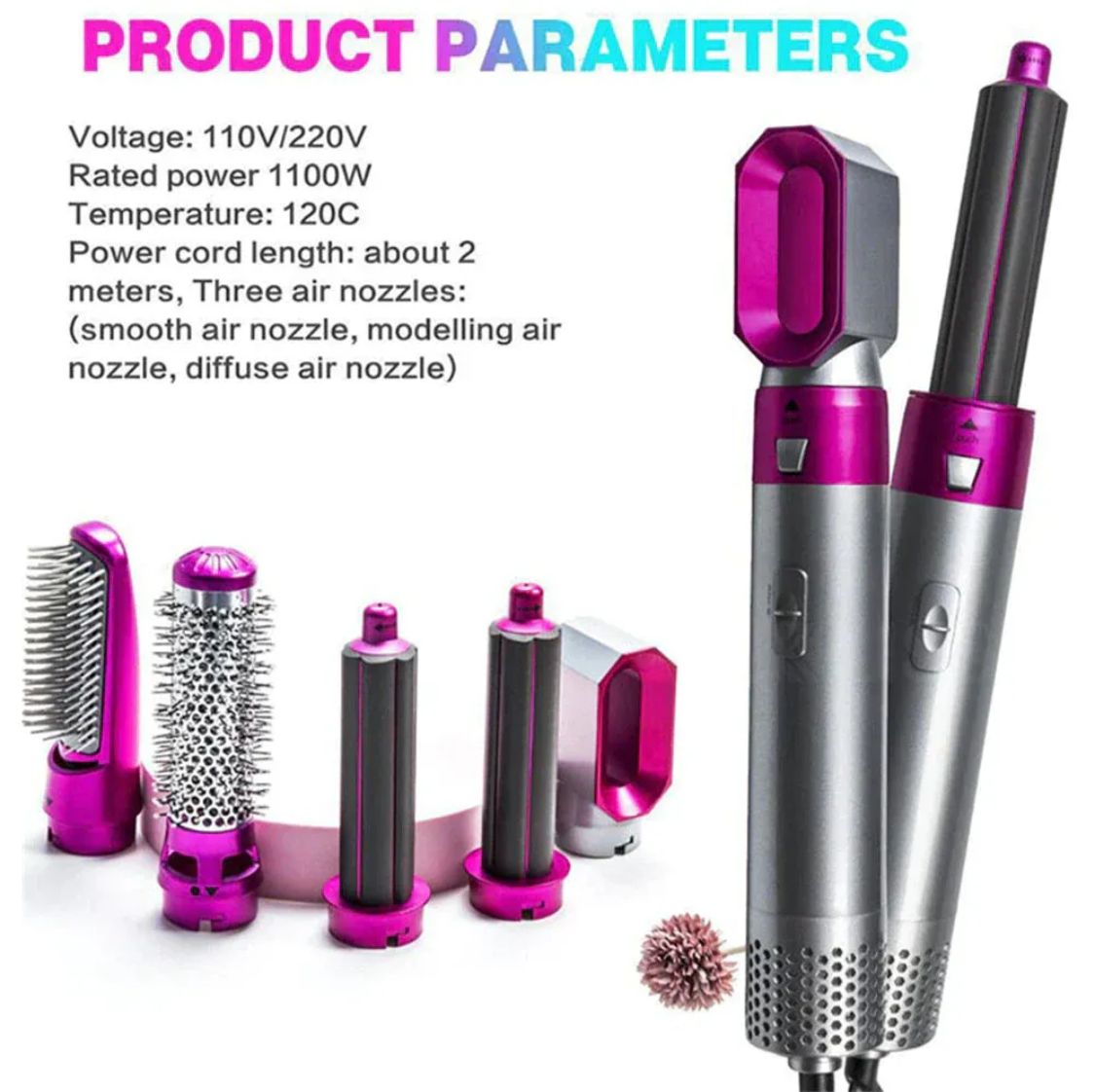 Professional Hair Dryer Brush 5 in 1 Airstyler