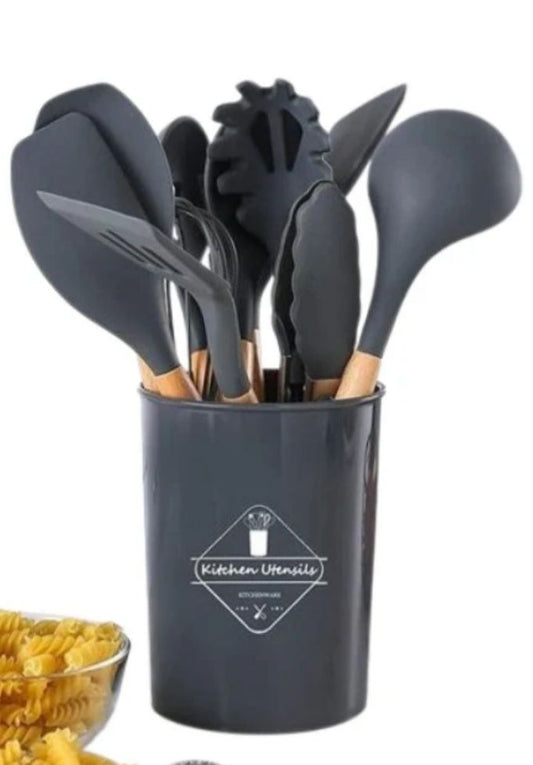 12 piece silicon spoon set